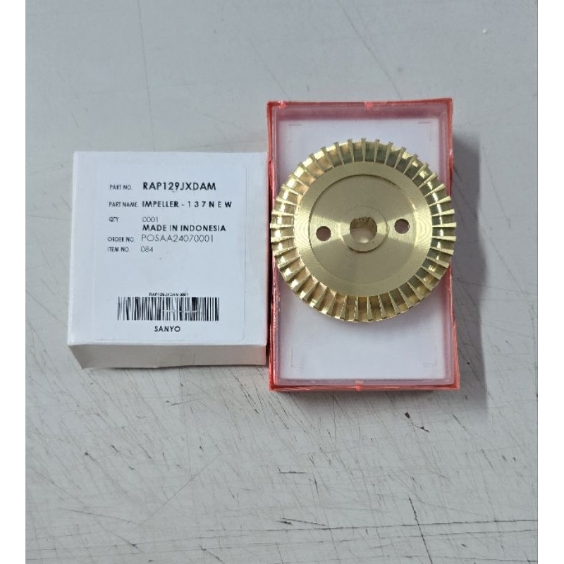 SPARE PART POMPA AIR SANYO IMPELLER PWH-137 C DAN PH 137AC PH-125 PH-130 B PWH-137 CS PH-137 ACS