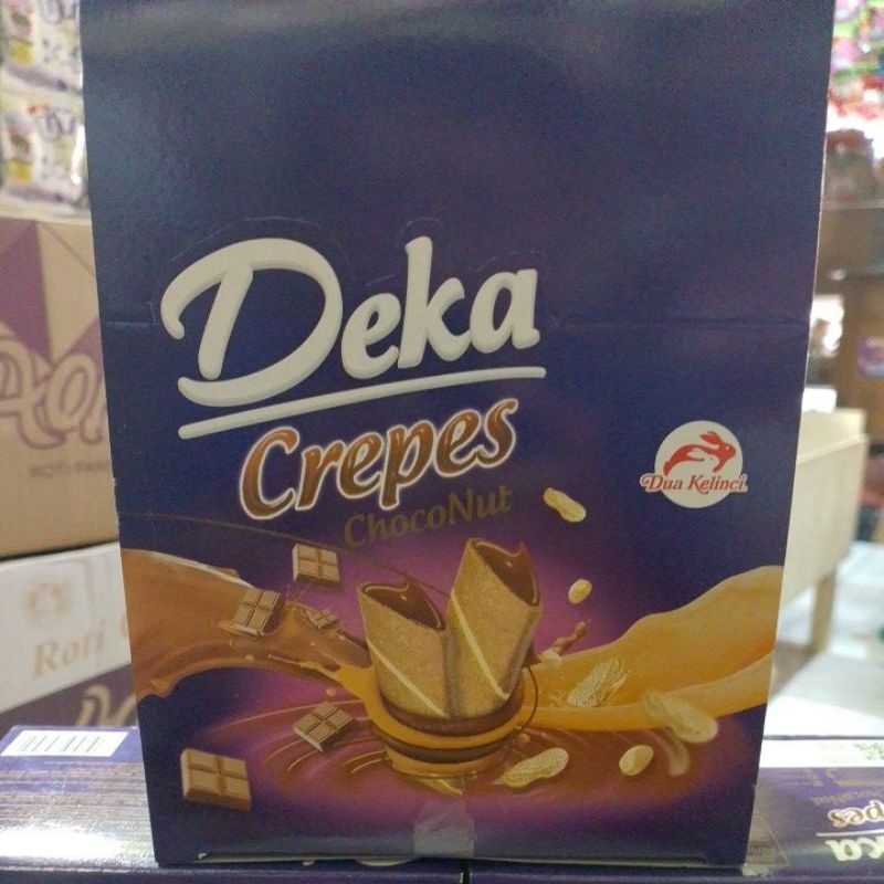 

Deka Crepes Choconut - wafer Crepes Rasa Cokelat Kacang