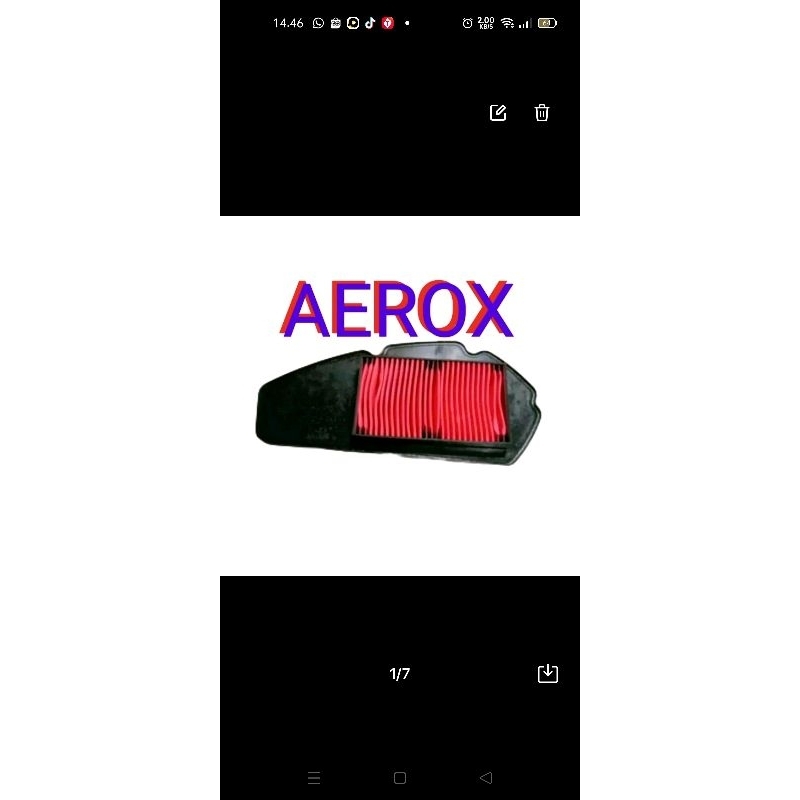 FILTER HAWA/SARINGAN UDARA/HAWA  AEROX / LEXI