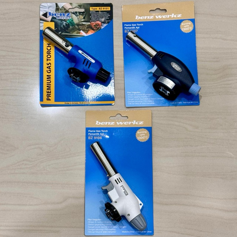 BENZ PUTIH / BIRU LPG BLOW TORCH kepala gas portable torch gas torch blow torch pemantik gas kepala 