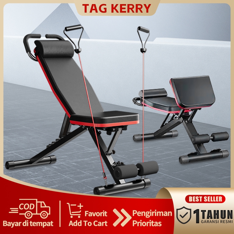 ✨READY STOCK✨Dumbbell Sit Up Bench Fitness Model/Adjustable Folding Fitness Bench Dumbbell Weight Be