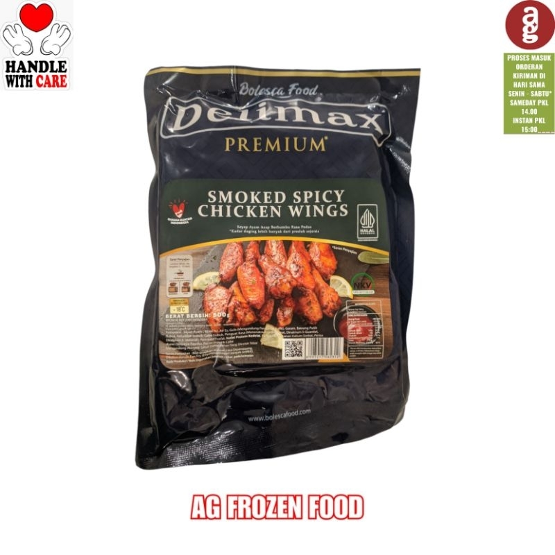 

Delimax Premium Smoked Spicy Chicken Wing 500gram
