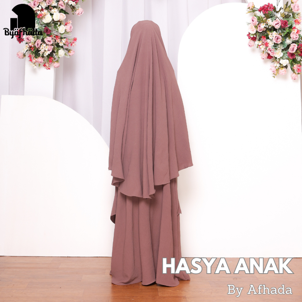 OFFICIAL Byafhada Gamis Anak cadar Hasya Terbaru Baju & Hijab Syari Free Niqab