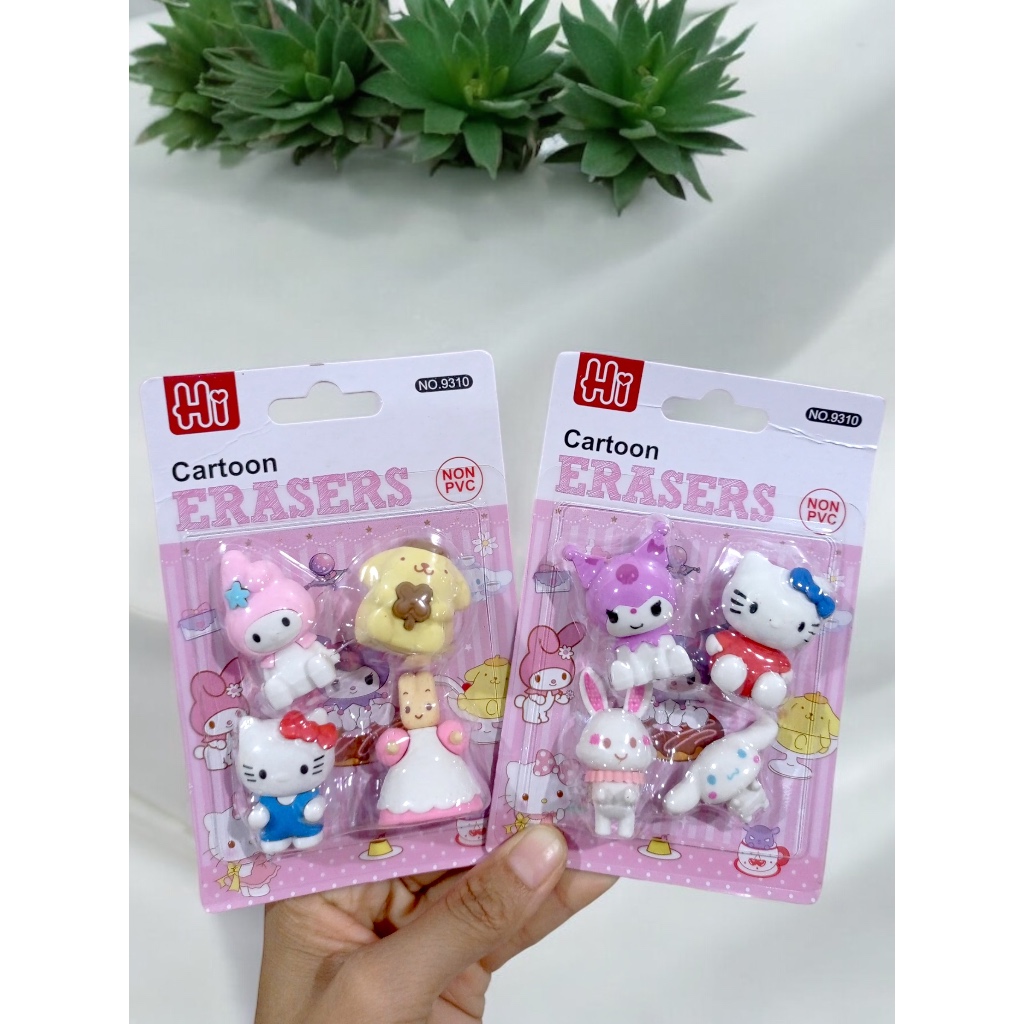 

PENGHAPUS SANRIO MIX 1 SET ISI 4 PCS