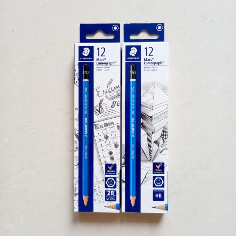 

[ LUSIN MURAH ] Pensil Pencil 2B / HB Staedtler Mars Lumograph German Technology