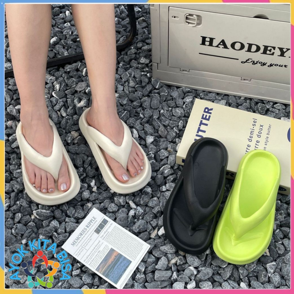 AKB  Sandal Jepit Wanita 6998 Sandal Japit Nyaman Ringan Sendal Jepit Cewek Empuk Kekinian Sendal Ru