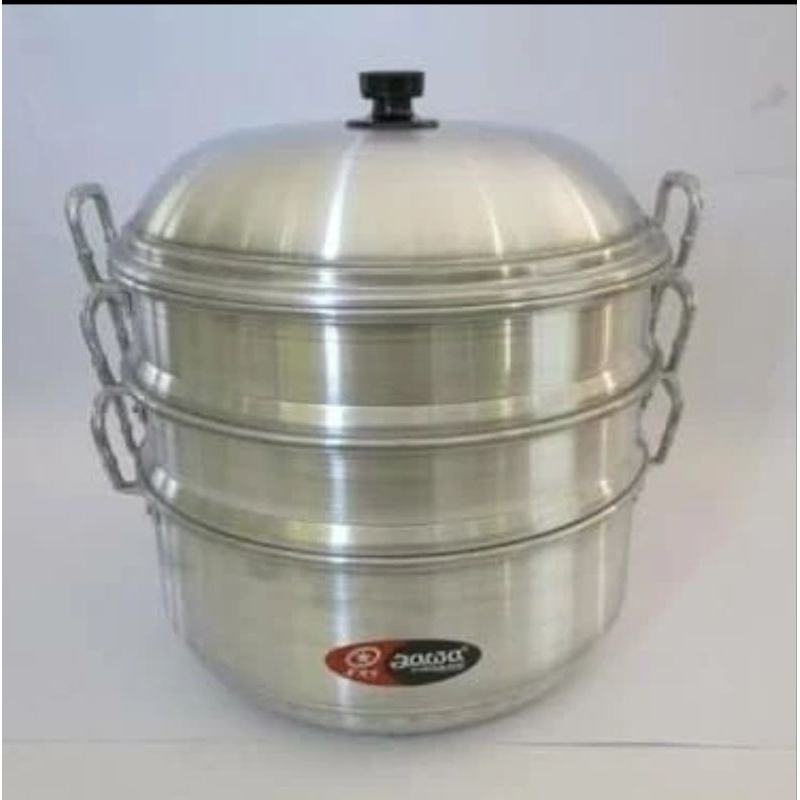 Langseng Jawa 33 CM / Panci Langseng Steamer Kukusan Klakat Jawa Alumunium ORIGINAL MASPION