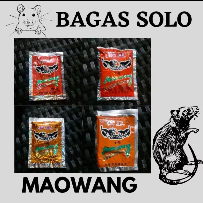 Racun Tikus Maowang Beras Hologram Original Beras Merah Maowang
