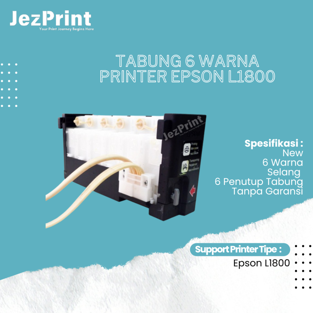 Tabung Tinta Epson L1800 Printer L 1800 New Original