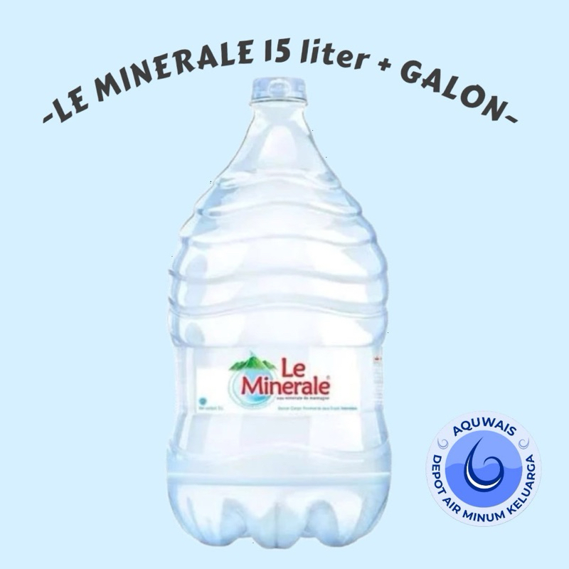 

LE MINERALE GALON 15 liter MAKASSAR (khusus pengiriman instan)