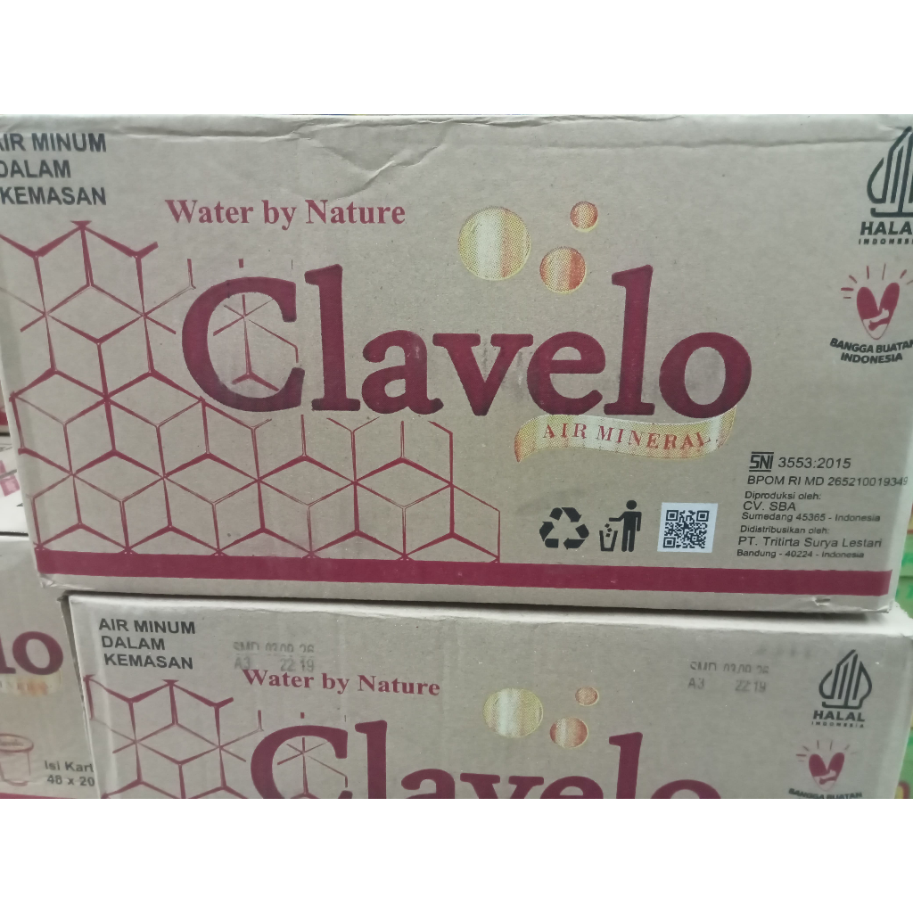 

Clavelo Air Minum Kemasan Gelas 1 Dus Isi 48 Gelas