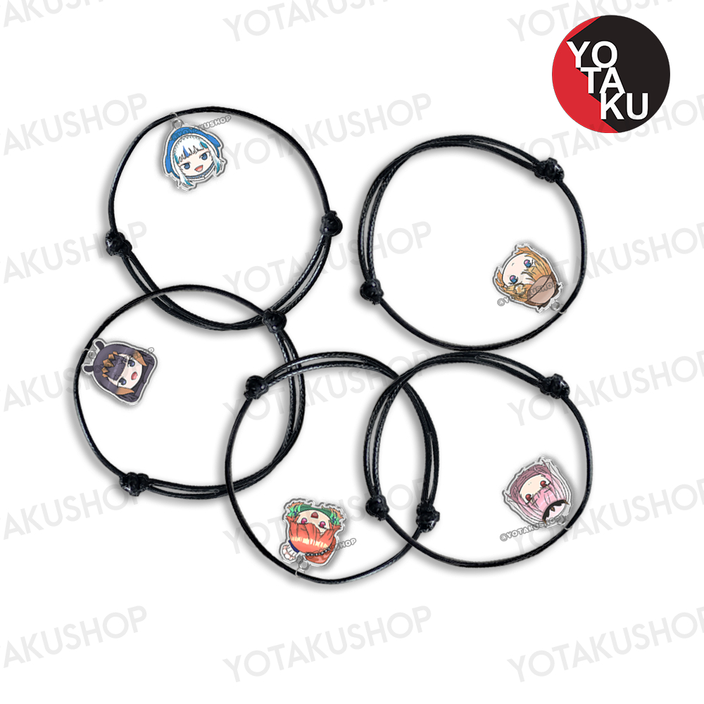 Gelang Anime Hololive EN Myth Tali Single Charm Fanmerch YOTAKUSHOP