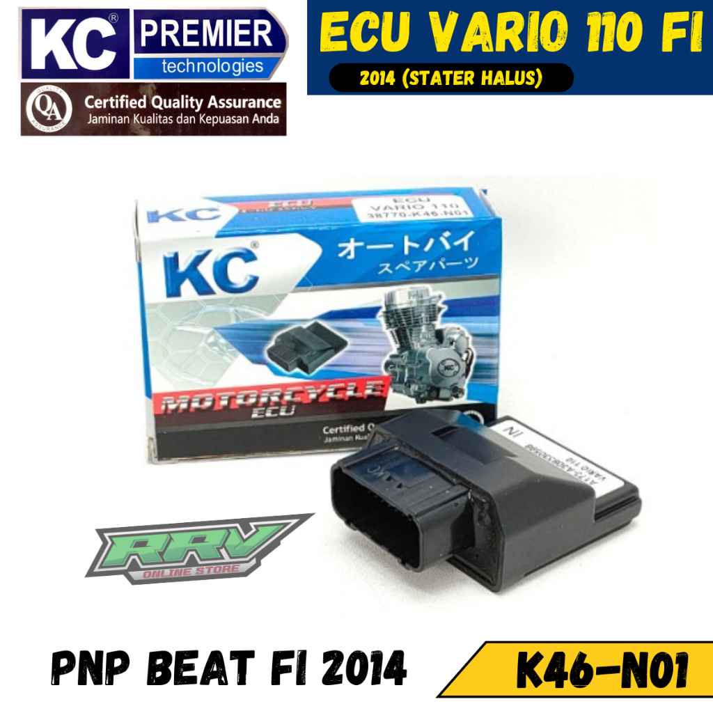 ECU/ECM HONDA VARIO 110 FI/BEAT FI 2014 (STATER HALUS ) K46-N01 KC PREMIER ECU BEAT FI 2014 KC