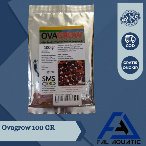 Ovagrow 100 Gram / Vitamin Induk Ikan / Vitamin E