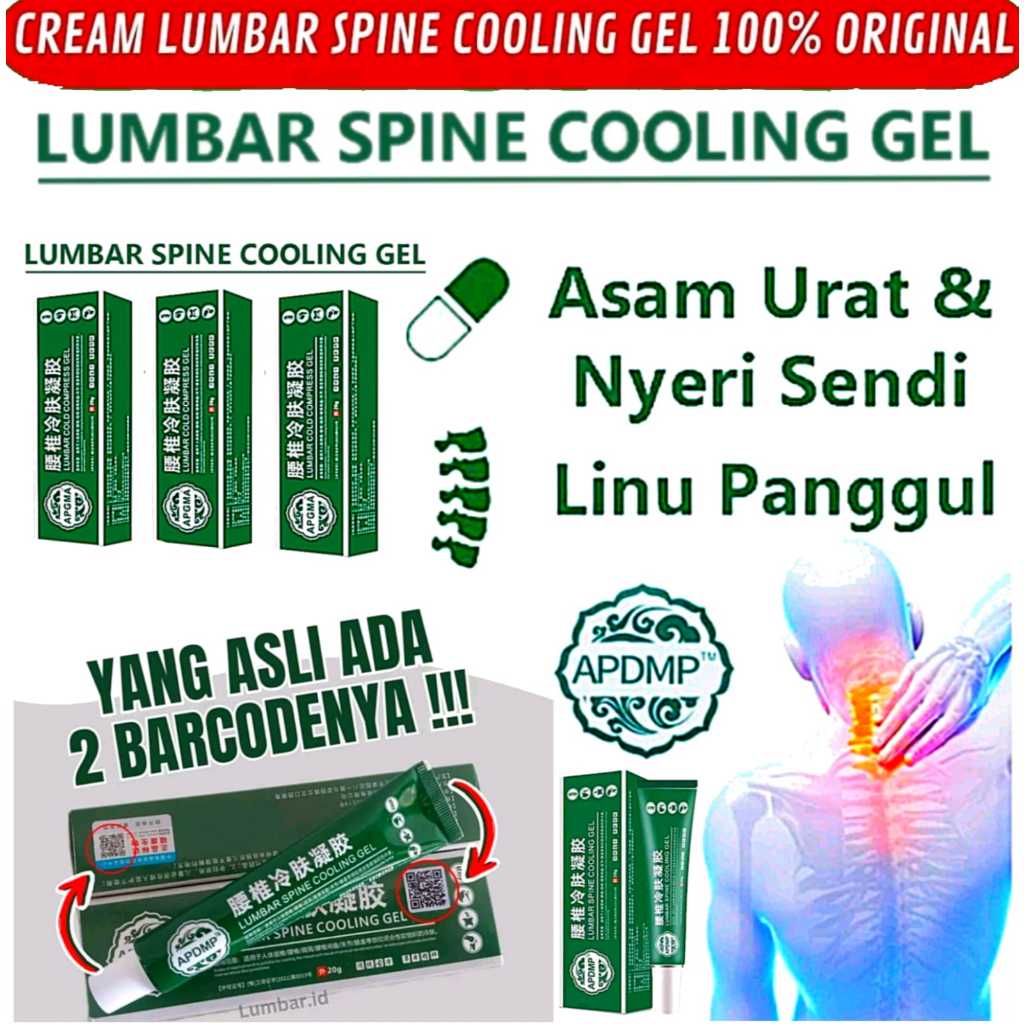 lumbar  Spine Cooling Gel Lumbar Cold Compress Gel Ori Salep Lumbar Original Lumbar Traction Cream