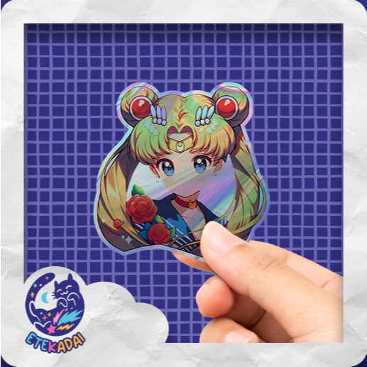

Stiker Hologram Anime Sailor Moon Usagi V1