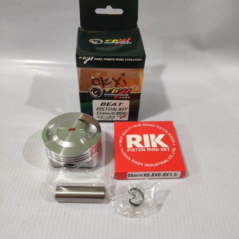 SEHER PISTON TWH UK 55MM PEN 13 BEAT SCOOPY FI ESP CARBU VARIO 110 VARIO 125 MIO M3 MIO J JUPITER VE