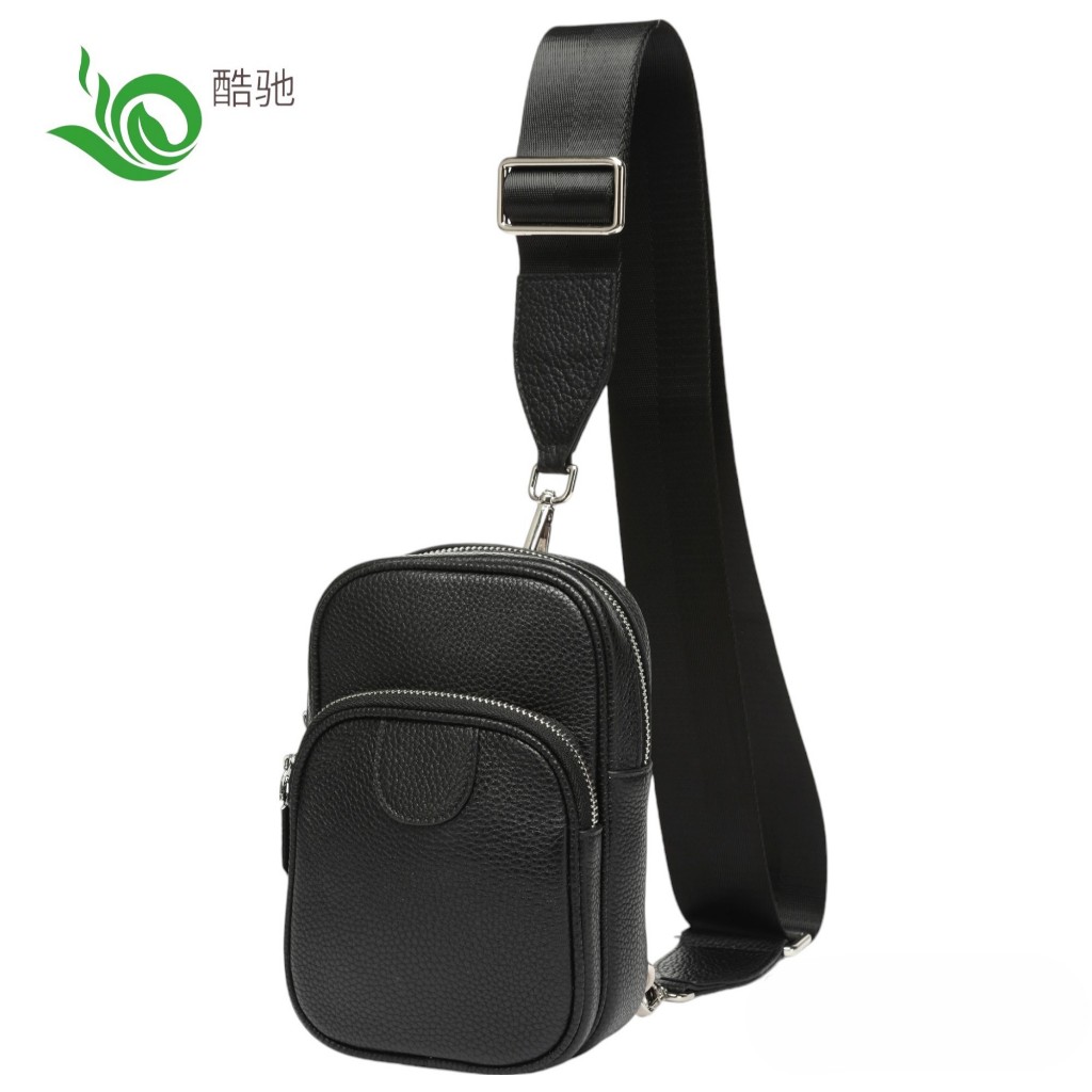 Tas slempang pria mini kulit sapi asli import / tas pria