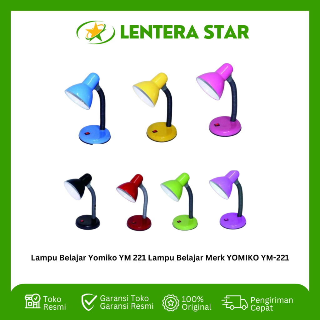 Lampu Belajar Yomiko YM 221 Lampu Belajar Merk YOMIKO YM-221 Hokilight HK-203