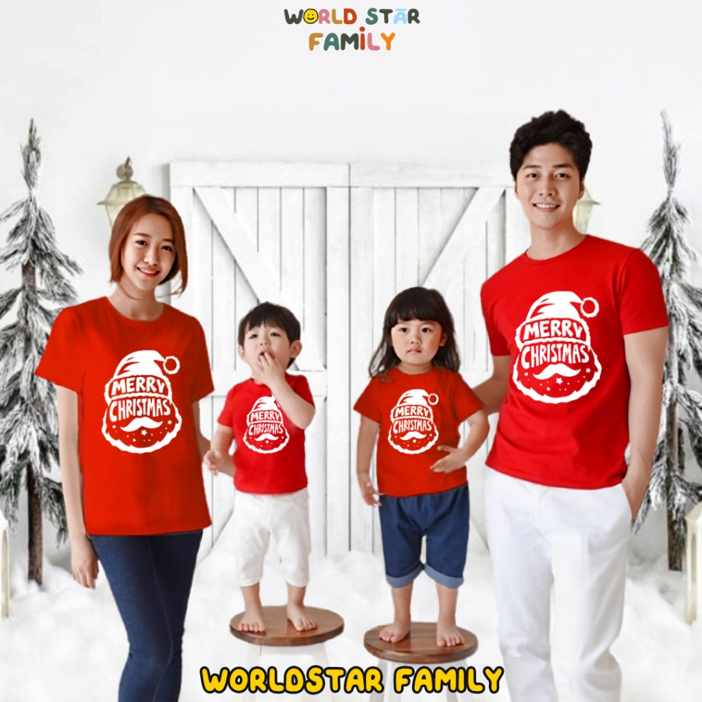 WSF BAJU NATAL KELUARGA KAOS NATAL KAOS NATAL KELUARGA BAJU NATAL WANITA BAJU NATAL ANAK KAOS MERRY 