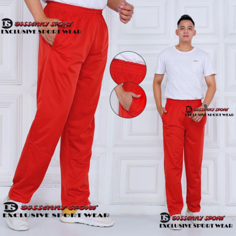 celana training polos hitam dan putih/training hitam/putih polos/training polos pria wanita/ celana 