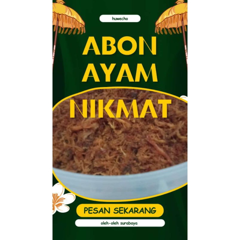 

abon ayam fresh dan premium