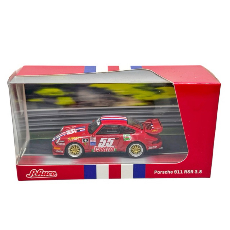 Schuco 64 Porsche 911 RSR 3.8 Red