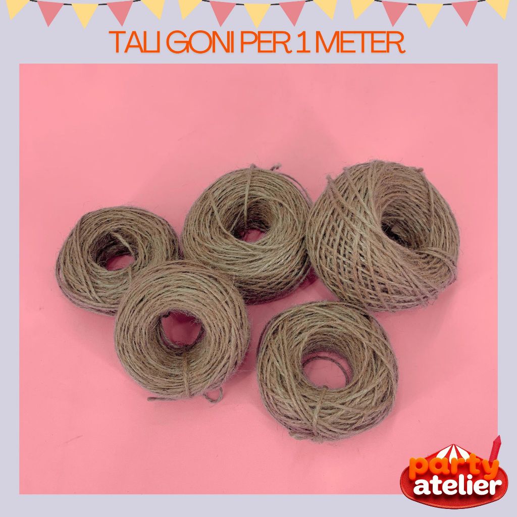 

tali goni tali buket rami per 1 meter tali ikat kado