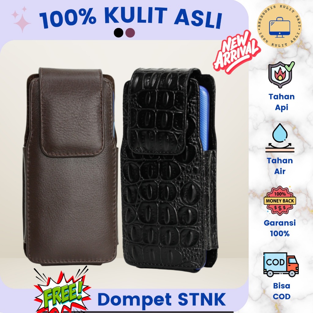 Dompet HP Kulit Asli Original | Dompet 1 Slot HP Pinggang Pria | Dompet HP Kulit Asli Original | Sar