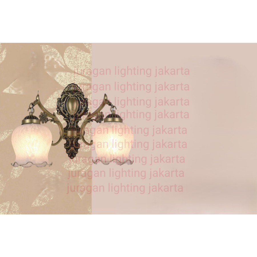 SL1372-2 LAMPU DINDING HIAS BUNGA MINIMALIS KLASIK ANTIK TERAS SUDUT RUANGAN RESTORAN DLL DEKORASI W