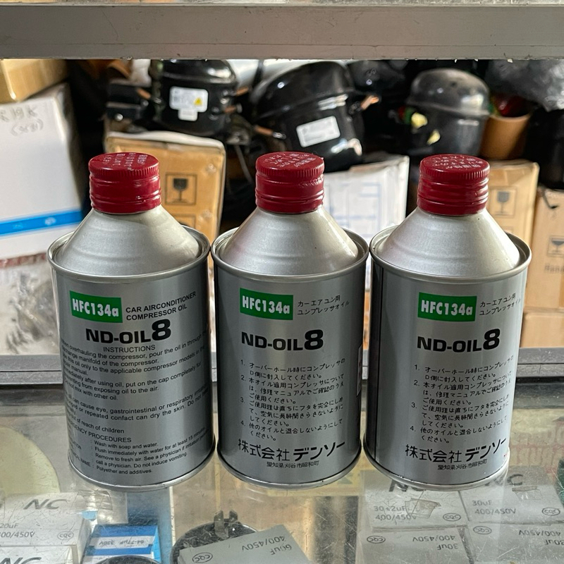 OLI ND8 kompressor ac mobil Hfc 134A 250ML | oli nd 8