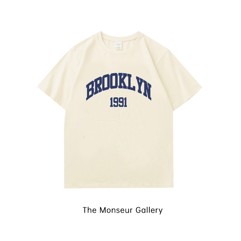 The Monseur Gallery kaos oversize wanita T-shirt Oversize BROOKLYN 1991  Baju Atasan Wanita Terbaru|