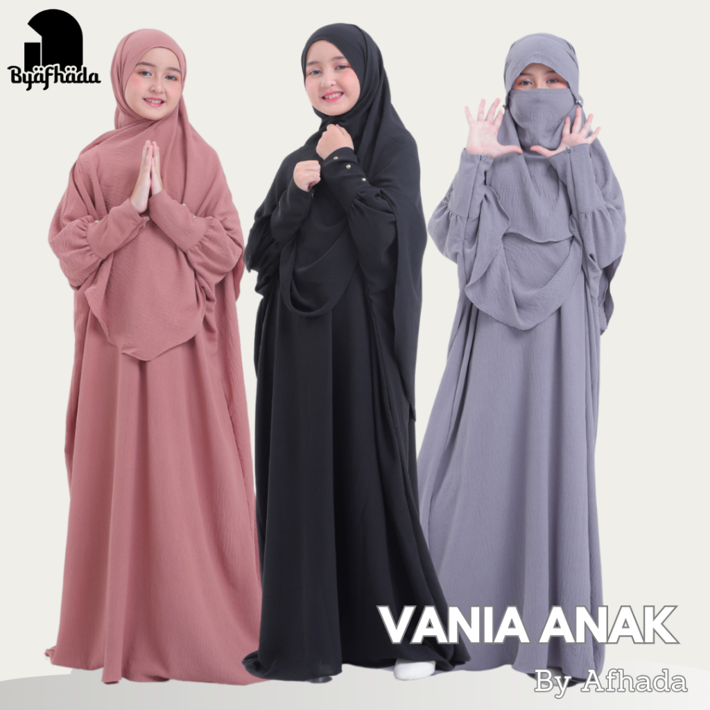 Byafhada kaftan Anak Cadar Vania Terbaru Baju & Hijab Syari Free Niqab