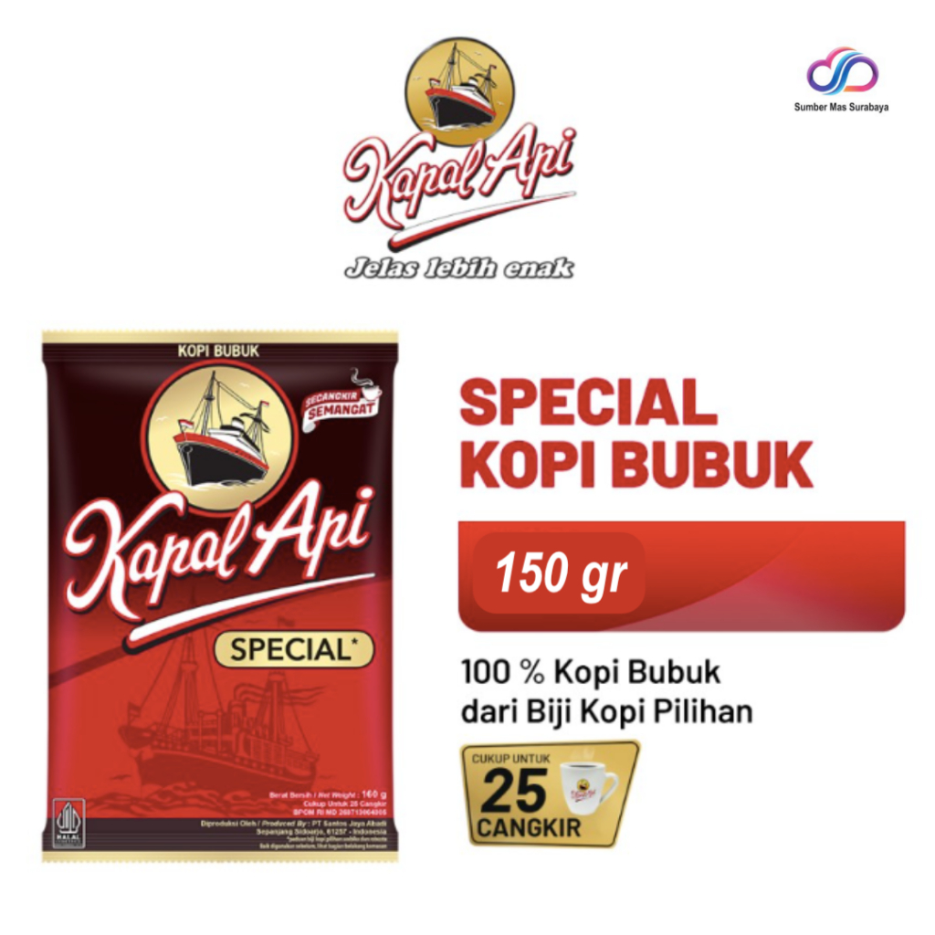 

KOPI KAPAL API Special Merah 150gr Kopi Kapal Api Special 150gr