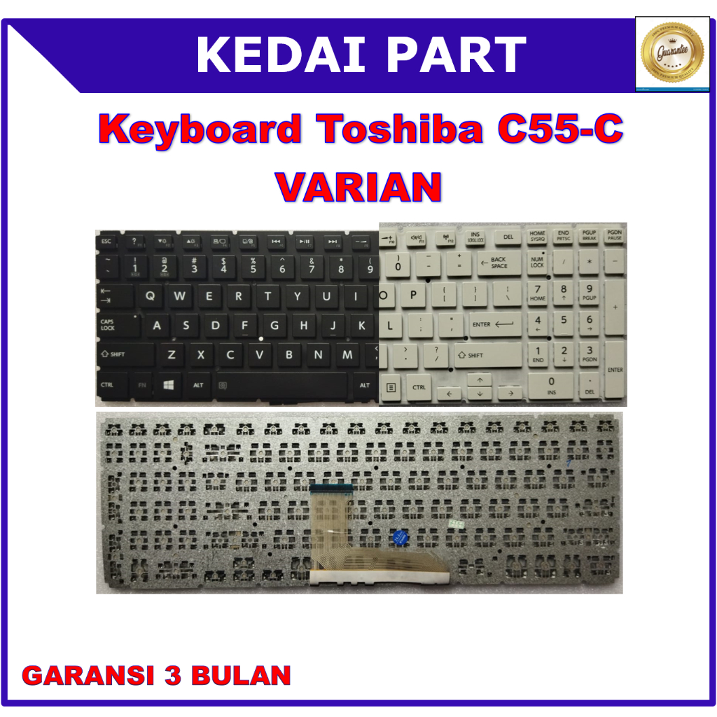 Keyboard Toshiba Satelite C55-C L55B L55-B L70C L70-C P50-C P50C S50-B C55-c5268 C55-c5270 Black Whi