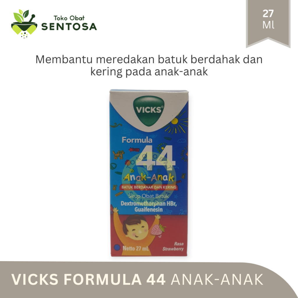 Vicks Formula 44 Anak (Meredakan batuk berdahak dan kering)