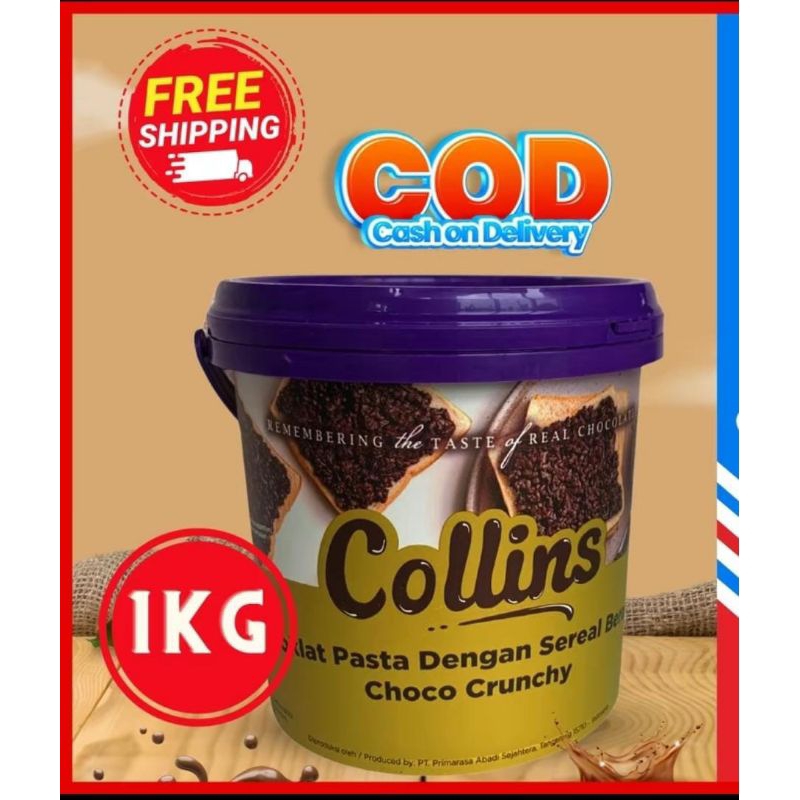 COLLINS CRUNCHY UNGU VIRAL / COLLINS 1 KG / CRUNCHY COKLAT