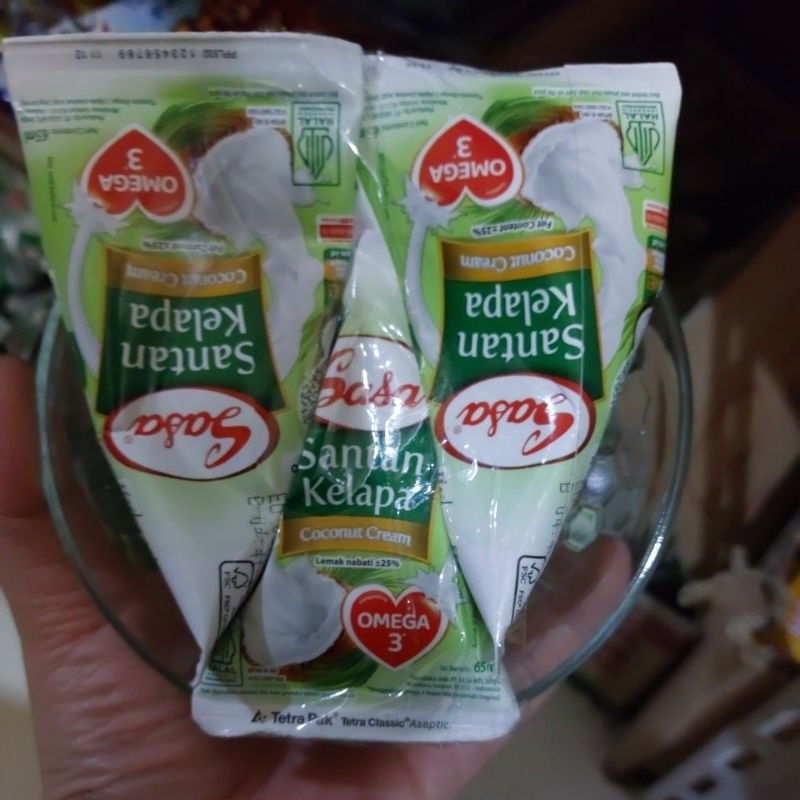 

Sasa Santan 65 ml paket 3 pcs dapat mangkok