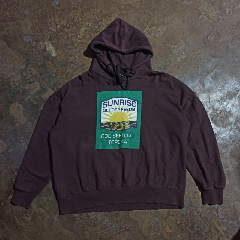 Hoodie Boxy Brown XL