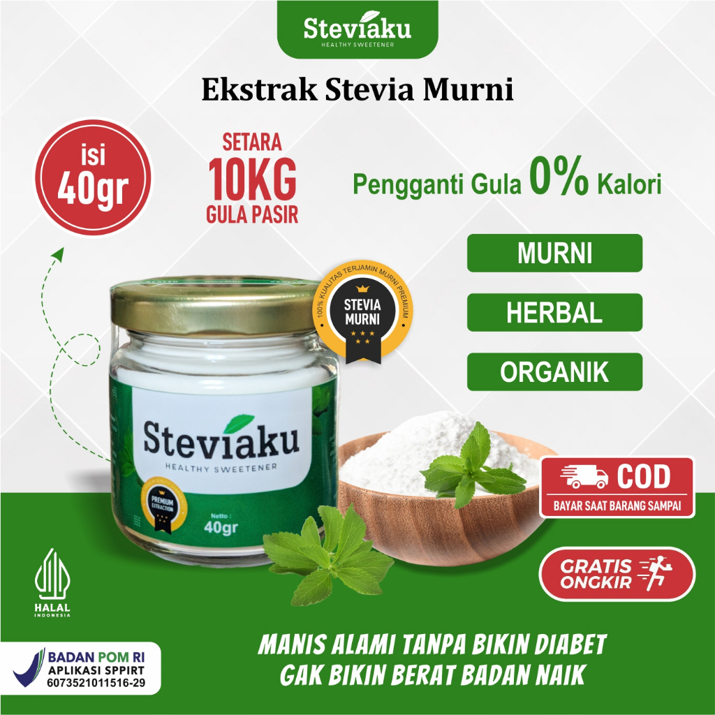 

STEVIA EKSTRAK MURNI PREMIUM