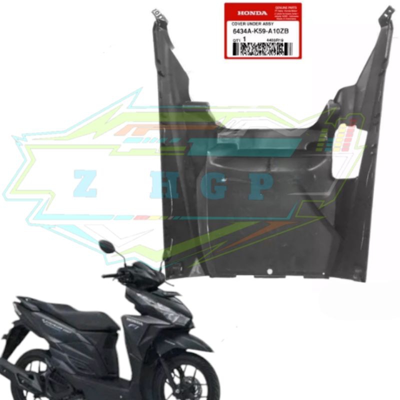 6434A-K59-A10ZB Cover under dek bawah kolong Vario 125/150 led old 2015 - 2017 original