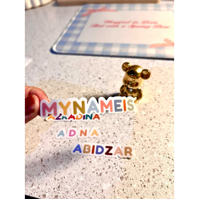 

30pcs Stiker nama CC full name