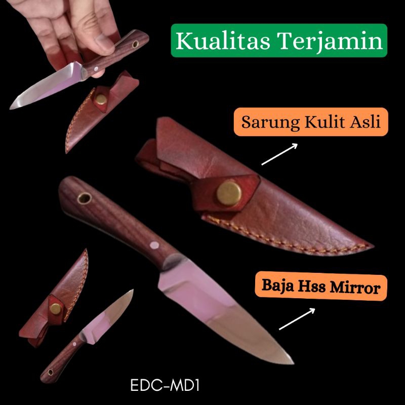 Pisau Seset Kulit Baja Hss / Pisau Dapur Hss / pisau mancing / Pisau Camping / Pisau Cangkok