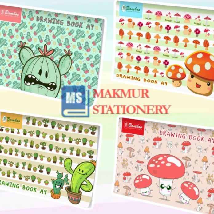 

HEBOHH PARAH Buku Gambar A4 Bamboo Pak 1 pcs