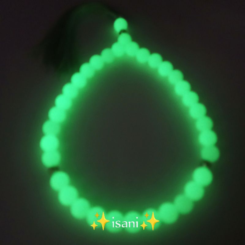Tasbih batu fosfor 8mm 33 butir