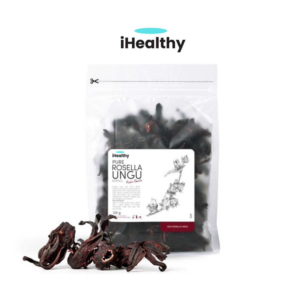 

Bunga Rosella Kering Ungu 125 gr Kemasan Praktis Murah Laris Herbal Bunga