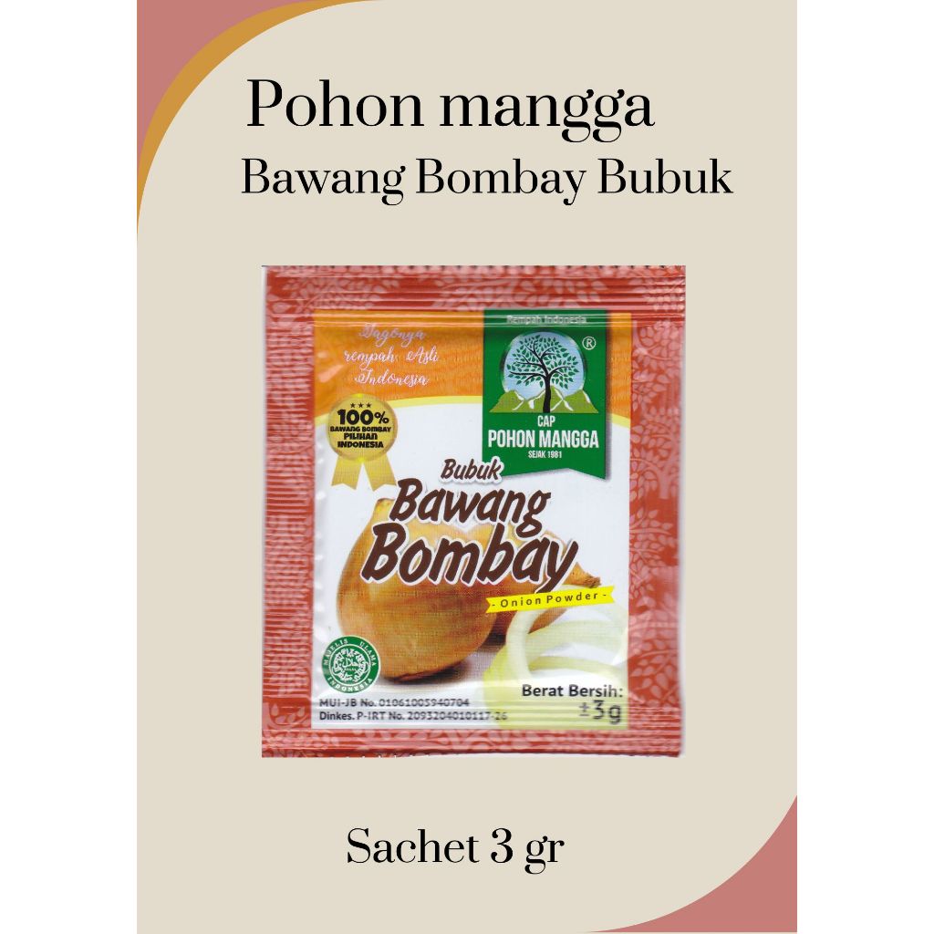 

Pohon mangga Bawang Bombay Bubuk 3gr