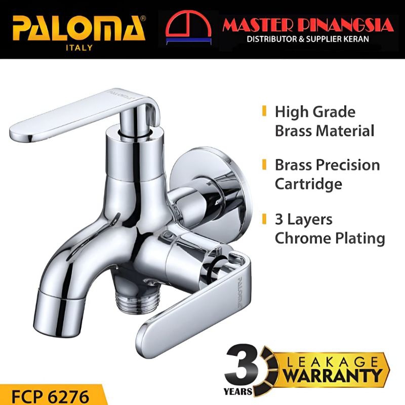 Tap PALOMA FCP 6276 Keran Cabang Tembok Shower Mandi Kran Air Dingin