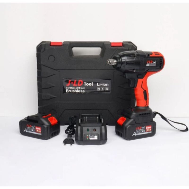 Brushless88vf impact wrench jld 2 baterai impact baterai torsi besar