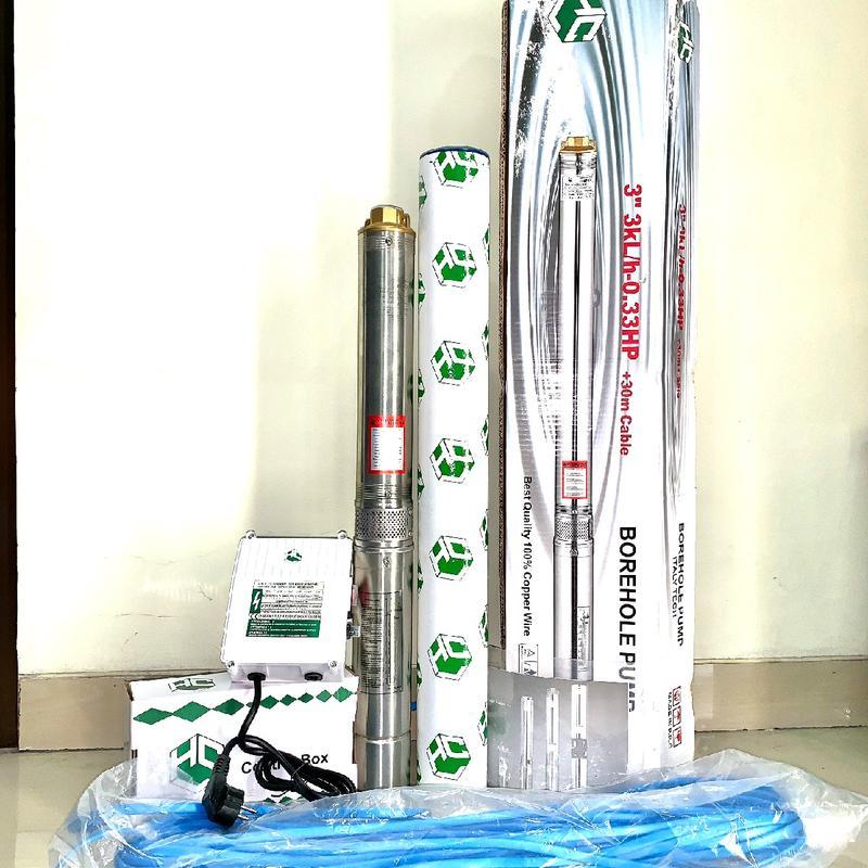 HCL PUMP 0.33HP - 2" SDM 1/32 - 0.33HP + Cable 30m 0.75" 250W